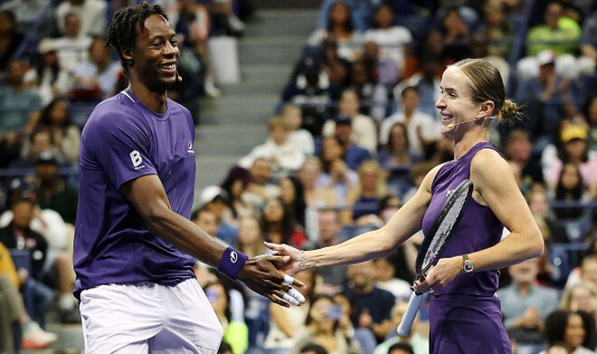 Свитолина и Монфис выиграли парный матч-шоу на US Open 2025