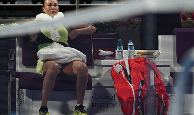 Анисимова снялась в Дохе