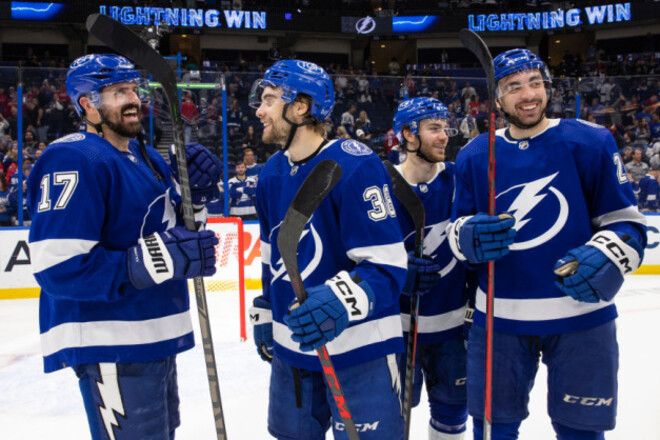 Тампа обыграла Вашингтон, Виннипег, Бостон и Рейнджерс завоевал победы